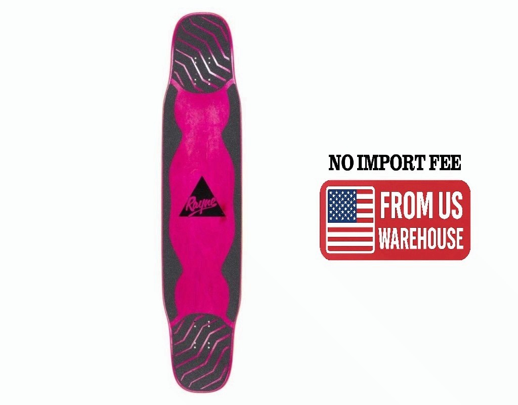 Nae Nae Pink 44 Deck, 44" Maple Dancing Longboard with wheel wells