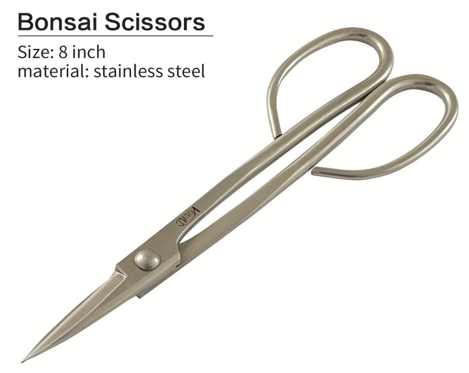 6 bonsai tools: knob, splitter, concave, wire, jin pliers, scissors