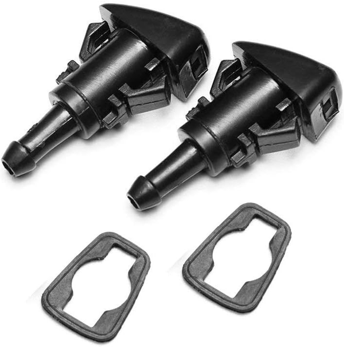 Front Windshield Washer Nozzles Wiper Spray Kit- For: Dodge, Ram, Jeep - Replace