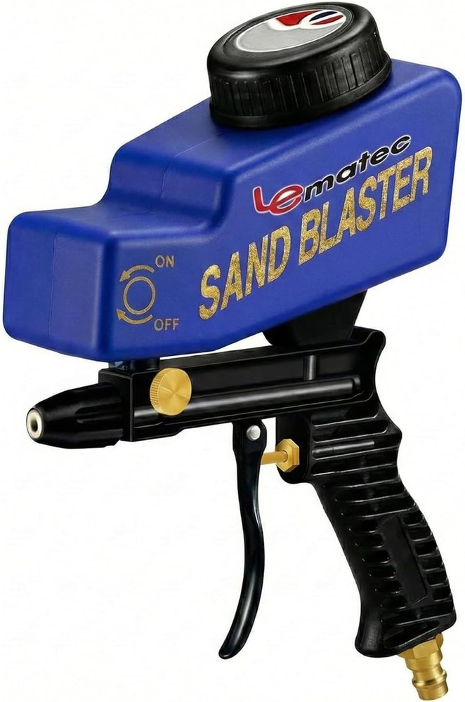 Tools Redefined Portable Sand Blaster Gun Kit for Rust Removal & Glass Etching