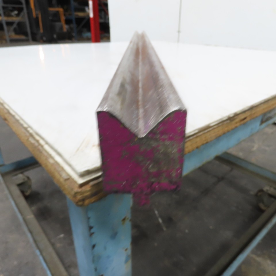 48" L 90° V-Forming Press Brake Die Block 1/2" Tang 1-15/16" Thick 2-7/8" Tall