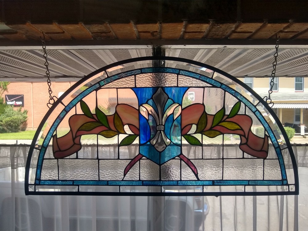 Leaded stained glass window