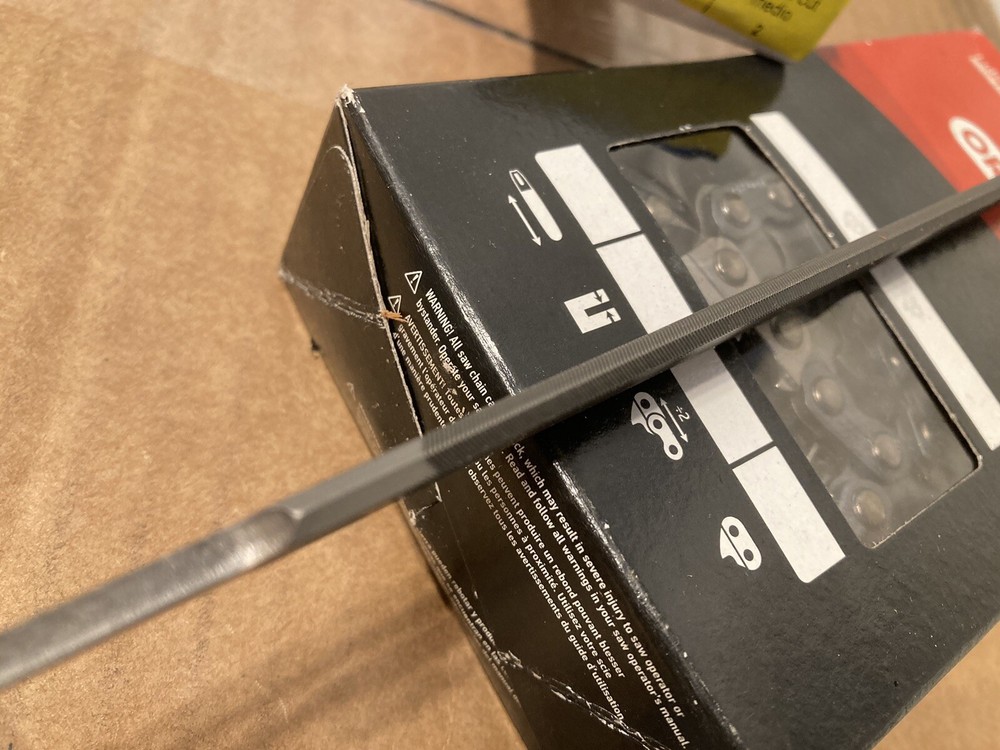 PFERD Double Bevel Chisel Bit Chainsaw File 17082