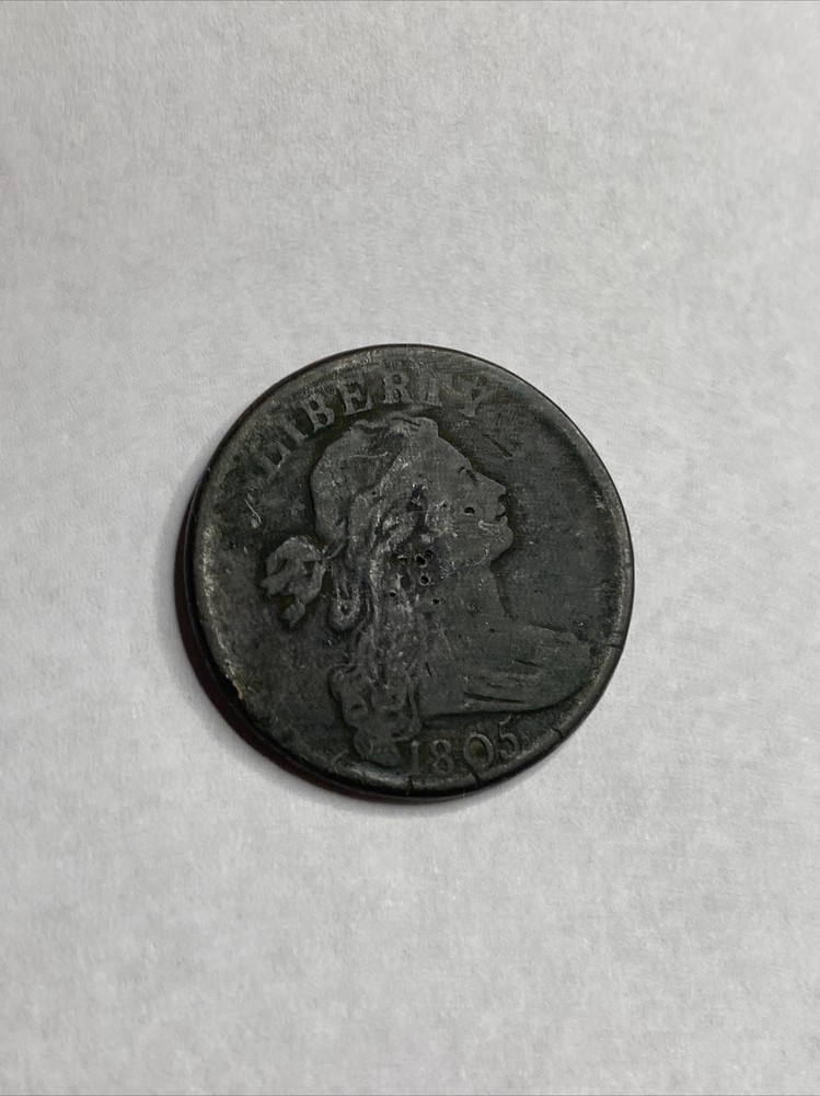 1805 Draped Bust US Copper Large Cent 1C