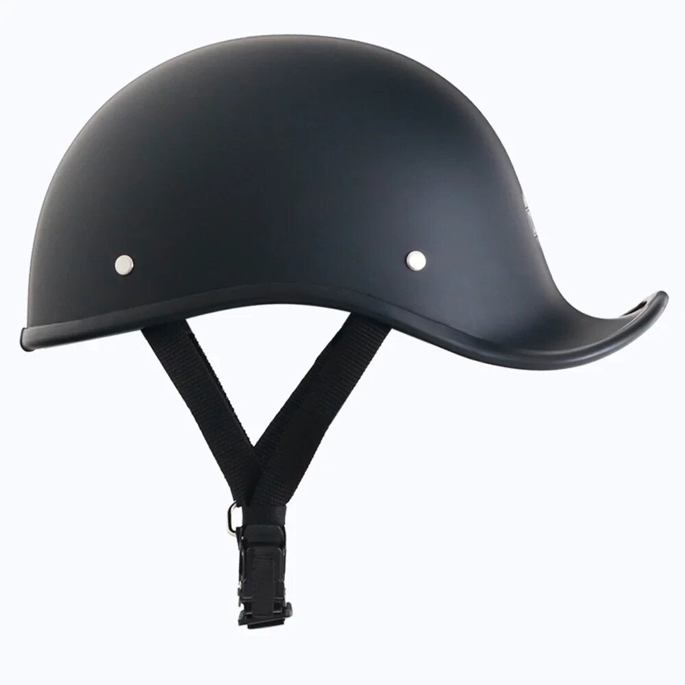 Baseball Cap lightest DOT Beanie Motorcycle Helmet Matte Black Quick Release!