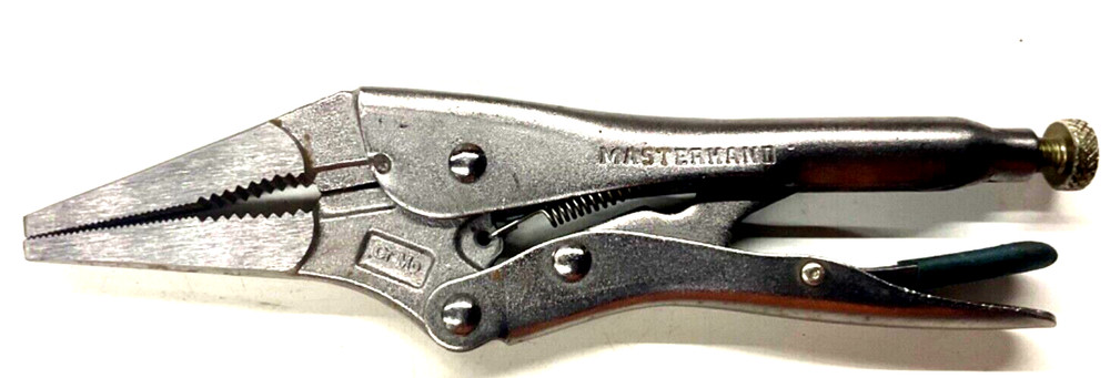 MASTERHAND 8” LOCKING LONG NOSE PLIERS