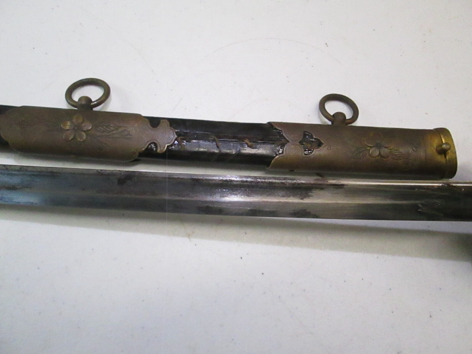 WWII JAPANESE NAVY OFFICERS PARADE SWORD WITH SCABBARD #Y58