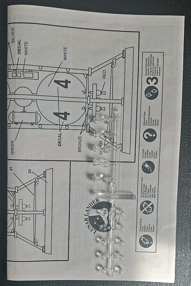 2 Glencoe Retriever Rocket/Lunar Lander 1/72 1/96 Model Kit Bundle- Open Started