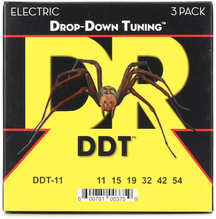 DR Strings DDT-11 Drop-Down Tuning Electric Guitar Strings - .011-.054 Heavy