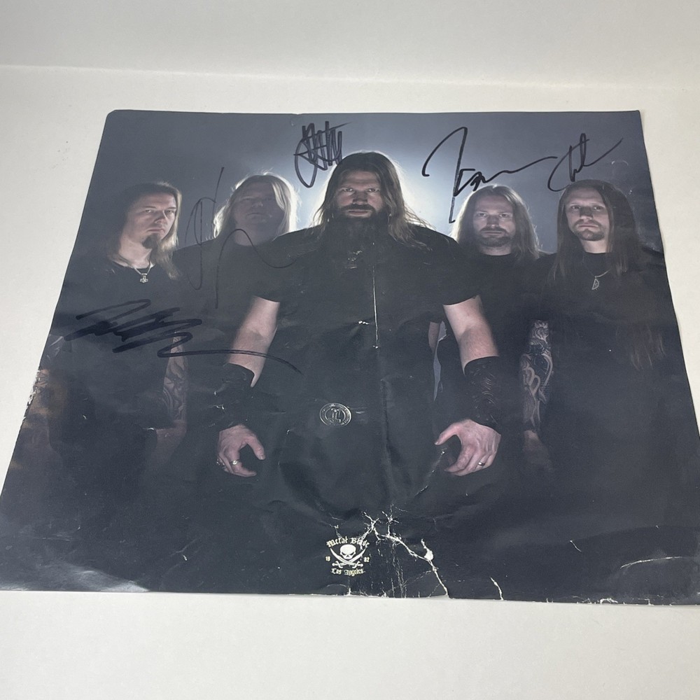 Fully Signed Amon Amarth Deceiver Of The Gods Promo 12x12 Poster Metal Blade