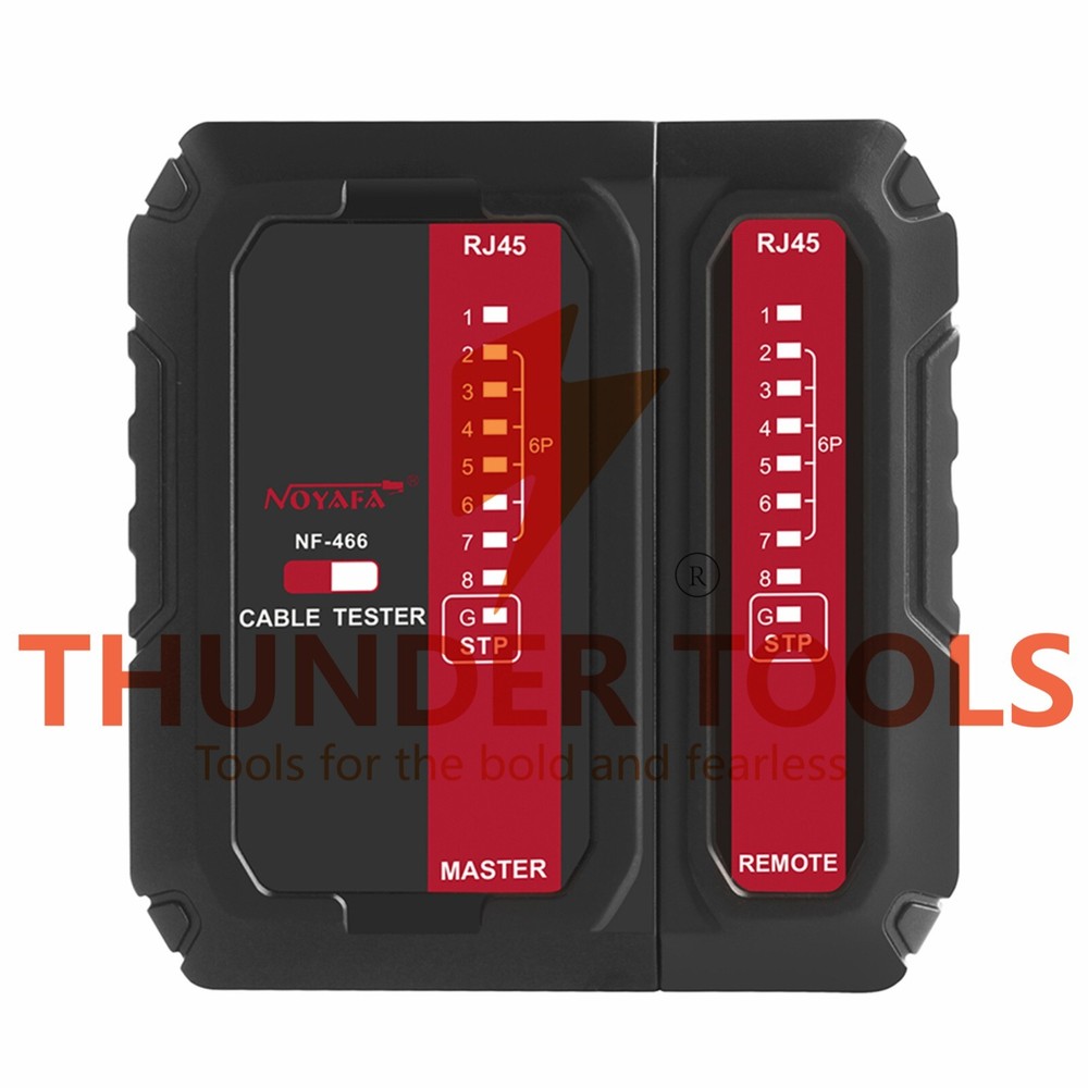 Thunder Tools NOYAFA NF-466 Network Cable Tester POE Wire Checker Launcher