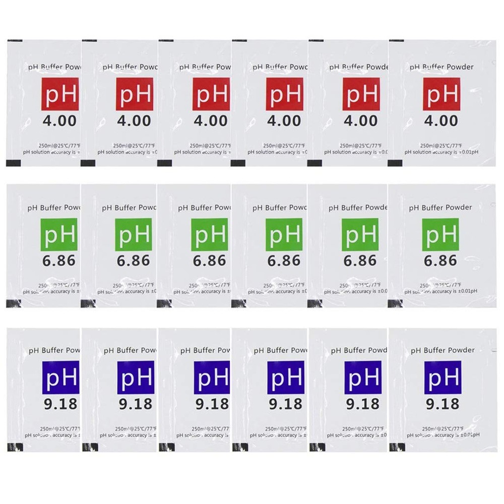DuvinDD 18 Pack pH Calibration Solution Powder 6.86/4.00/9.18, pH Buffer Cali...