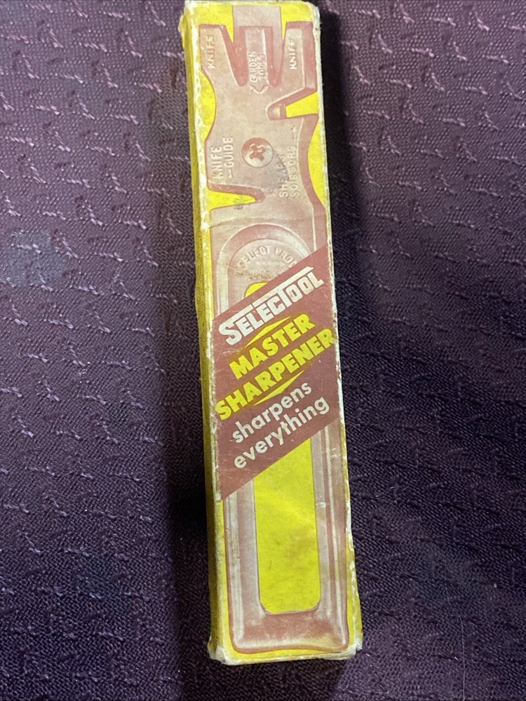 Vintage Selectool Master Sharpener Box And Instructions
