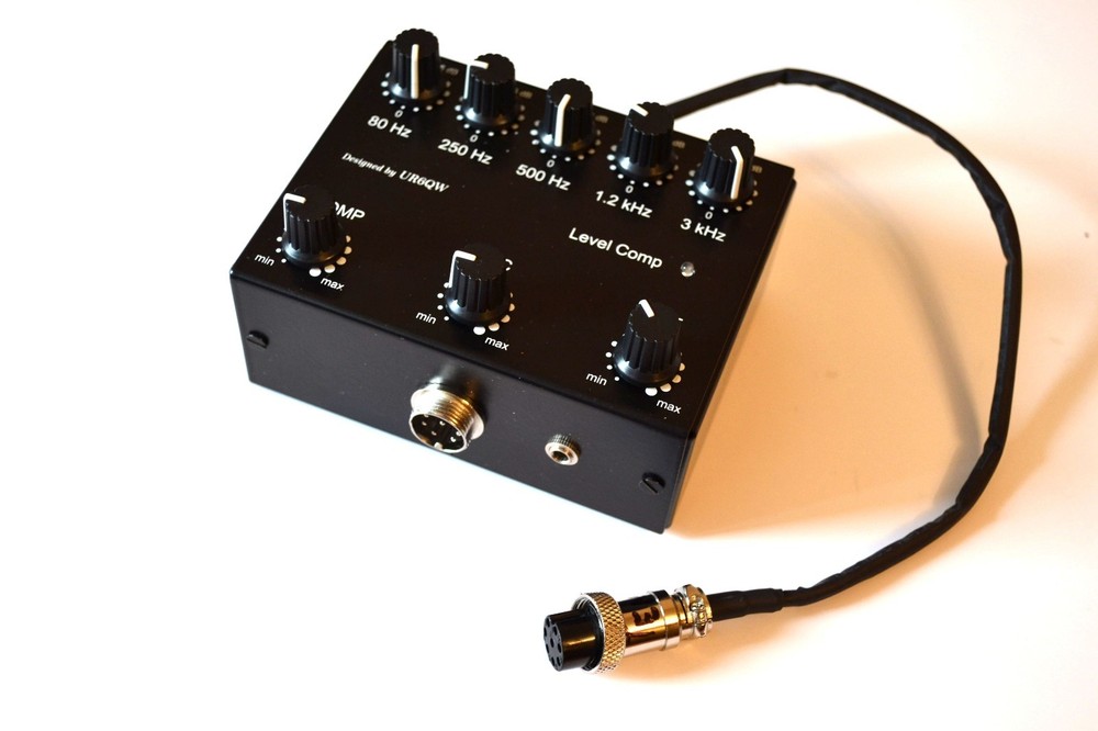 Sound Compressor Equalizer to ICOM Radio 8 pin mic transceiver VIDEO INSIDE