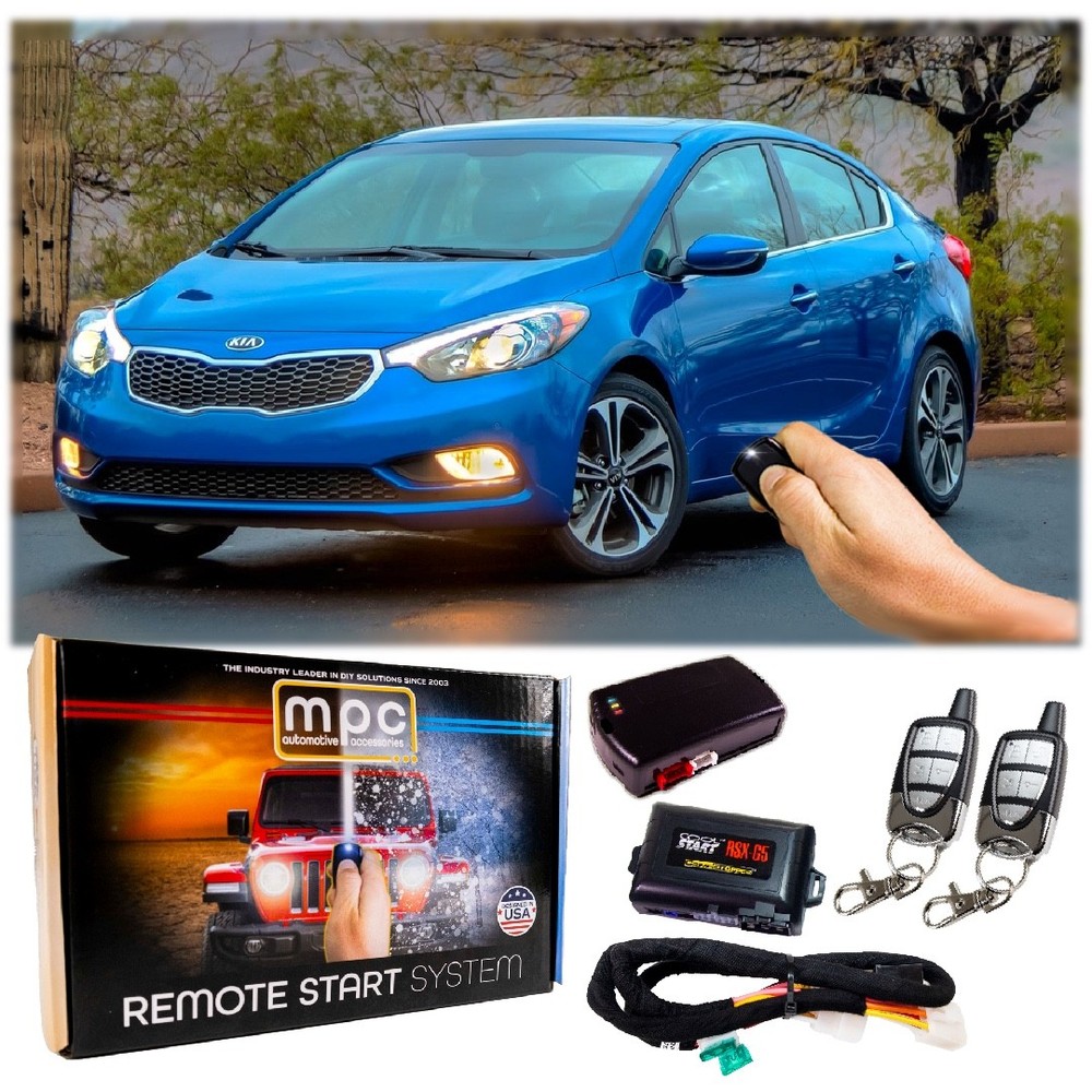 5-Button Extended Range Remote Start Kit For 2014-2016 Kia Forte