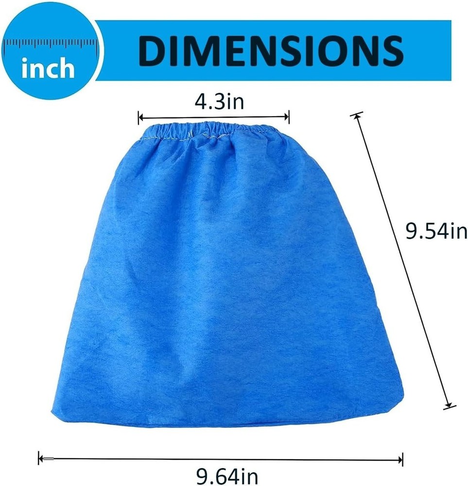 3-Pack Cloth Filter for Craftsman 2 & 2.5 Gal Shop Vac MICROLINED Replacement
