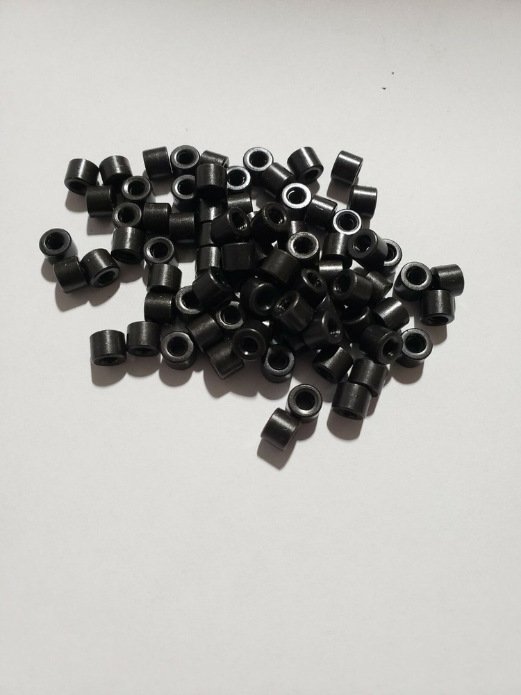 Black Mini Steel Cable Ends 24 Count Snares Snaring Cable Threaded Inner Core!