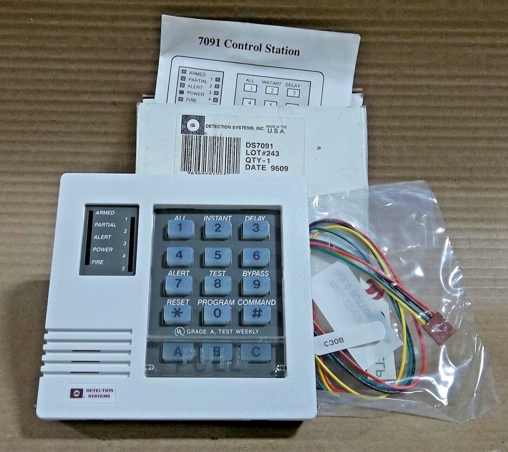 Detection Systems Fire Alarm Keypad 4-Wire Control Station Supports all function