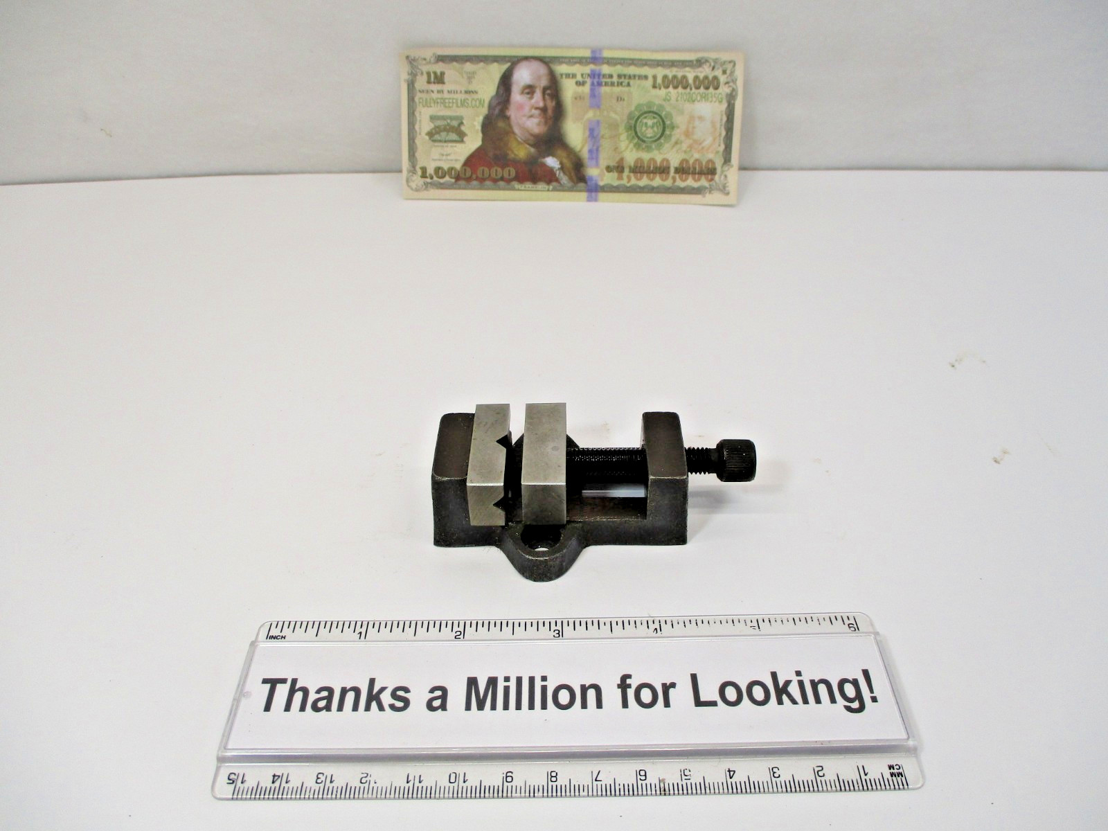 Machine VISE 1-3/8" Wide Jaws x 3" Long Opens 1" Bolts Down Emco Unimat in EC