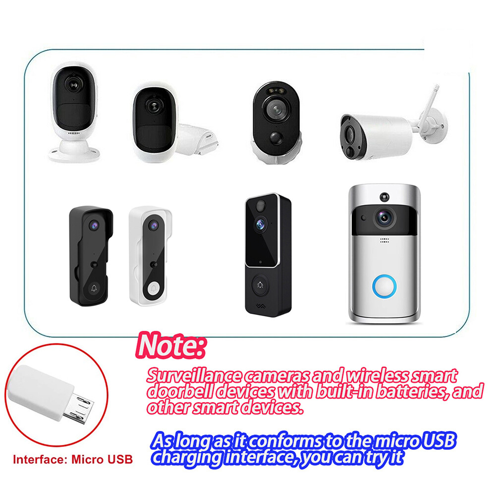 Solar Panel Charging for Arlo Essential Spotlight / XL Spotlight Camera W/ Cable