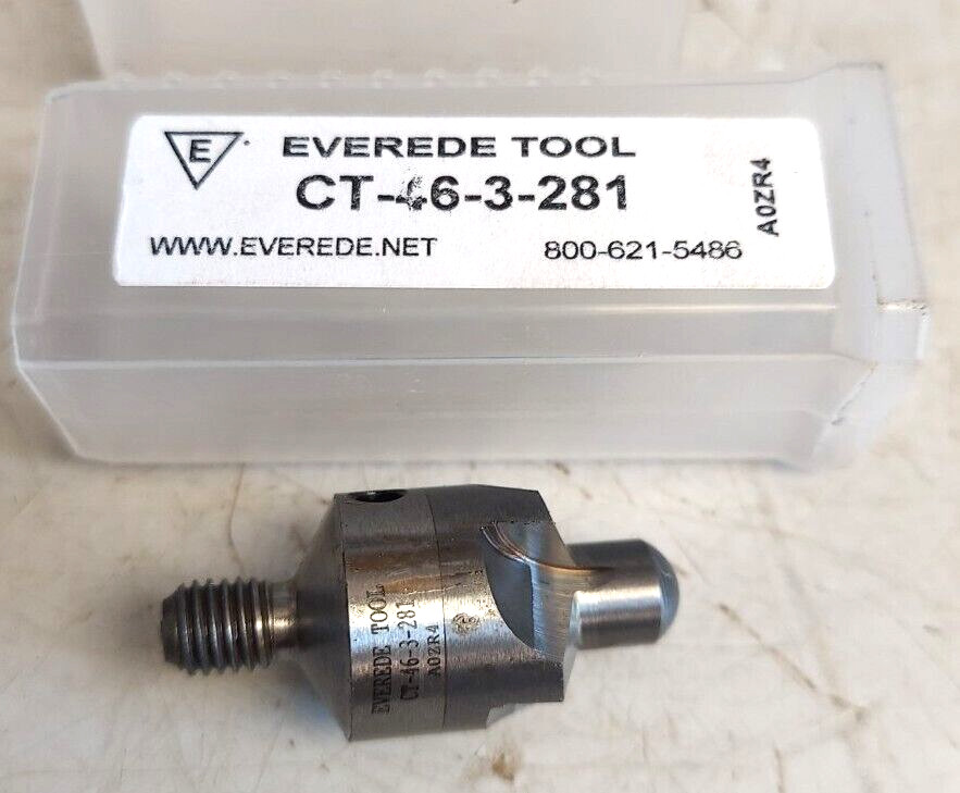 Everede Tool CT-46-3-281 Carbide Threaded Shank Countersink