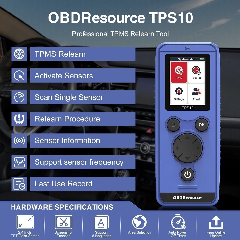 Training Reset Tool For Dodge TPMS Sensor Programming Tire Pressure Mointor #20