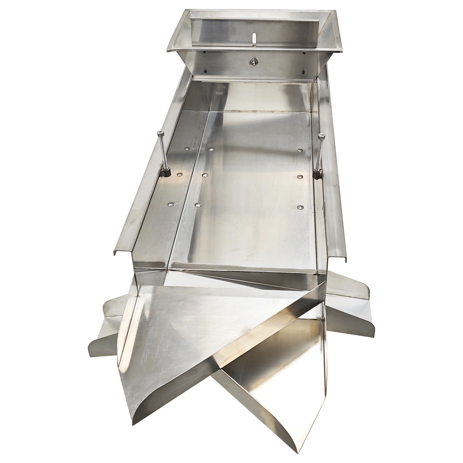 3-Layers 3/6/8mm Sieve 110V Full Stainless Steel Sifter Linear Vibrating Screen