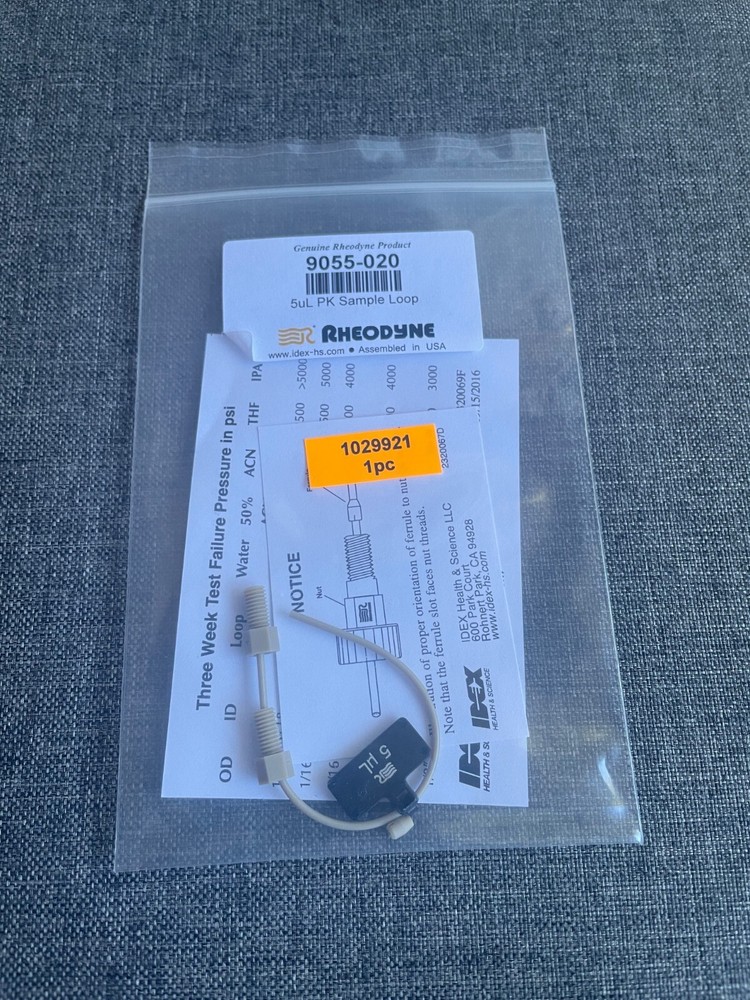 Rheodyne 9055-020 5uL PK Peek Sample Loop