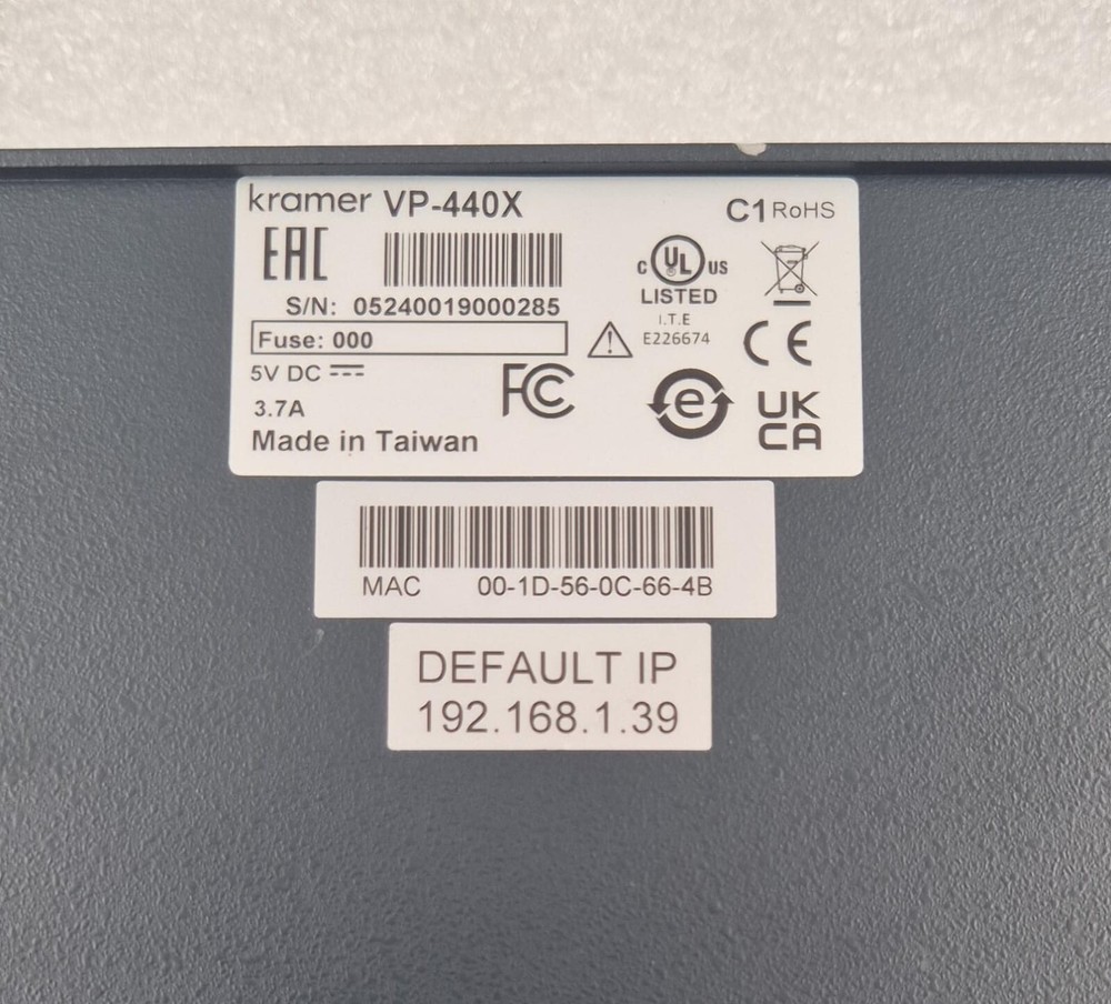 KRAMER VP-440X 4K Presentation Switcher / Scaler