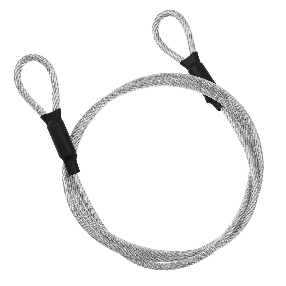 Stainless Steel Security Cable 4Ft, 5mm AntiTheft Wire Rope for Padlocks &