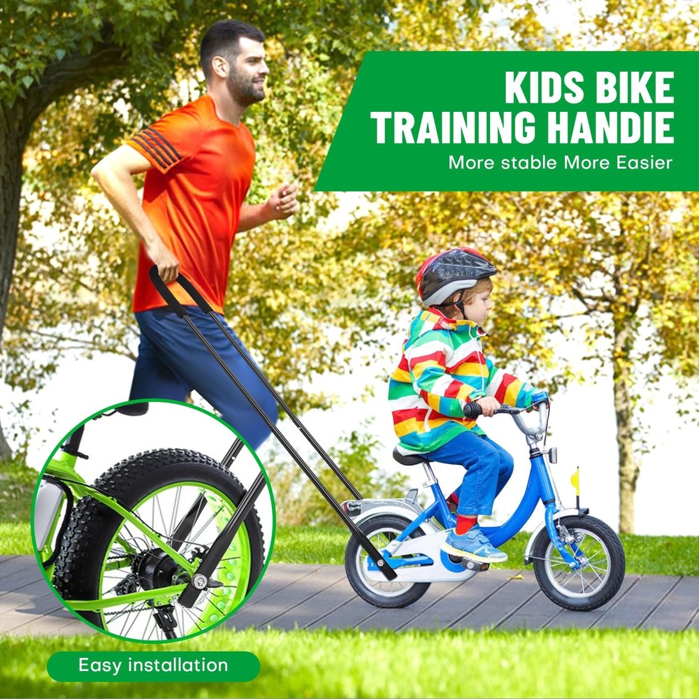 Upgrade Bike Training Handle - Extended 27"-33" Multi-Position Adjustable Chi...