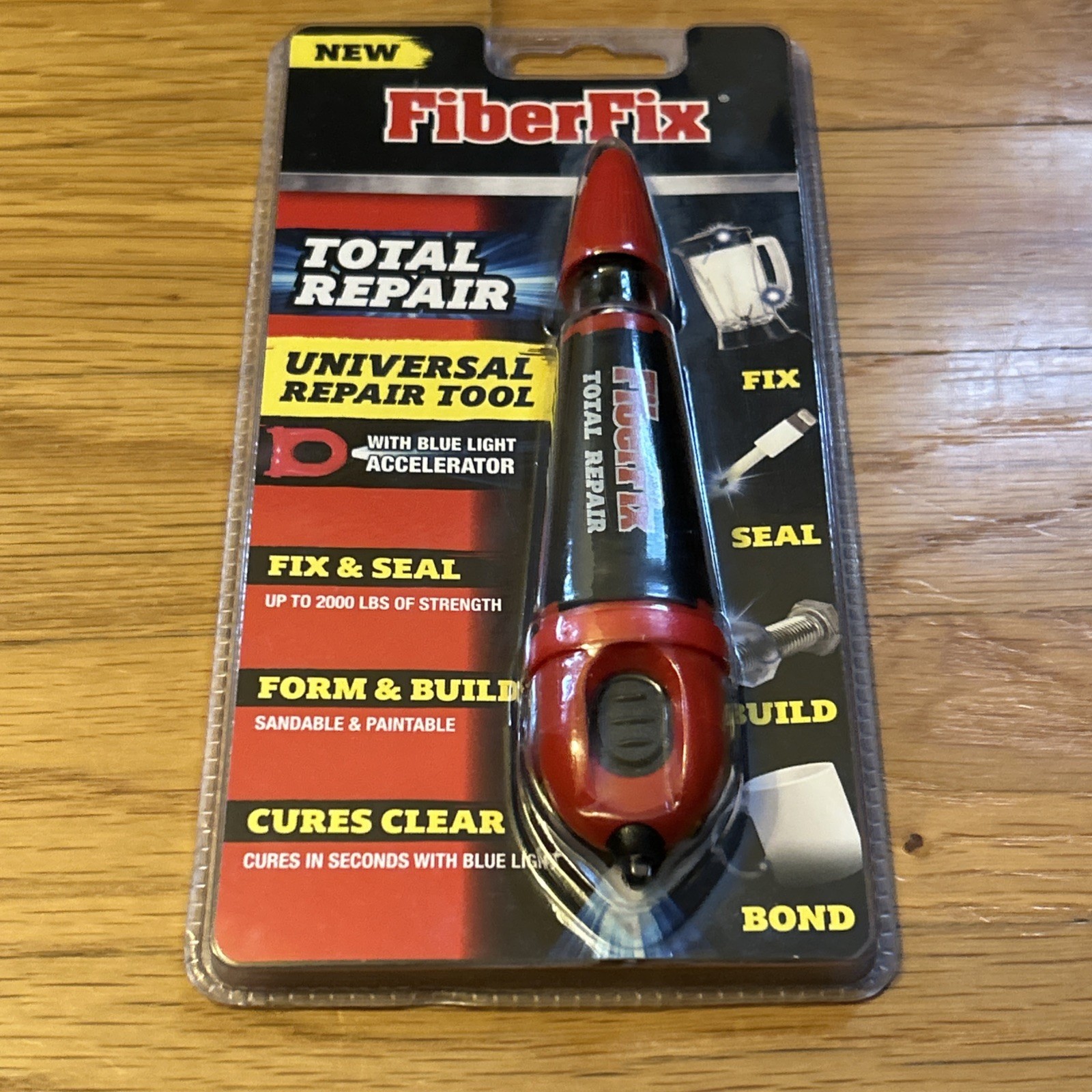 FiberFix Total Repair Factory Sealed Package Light Accelerated Super Glue Tool🔔
