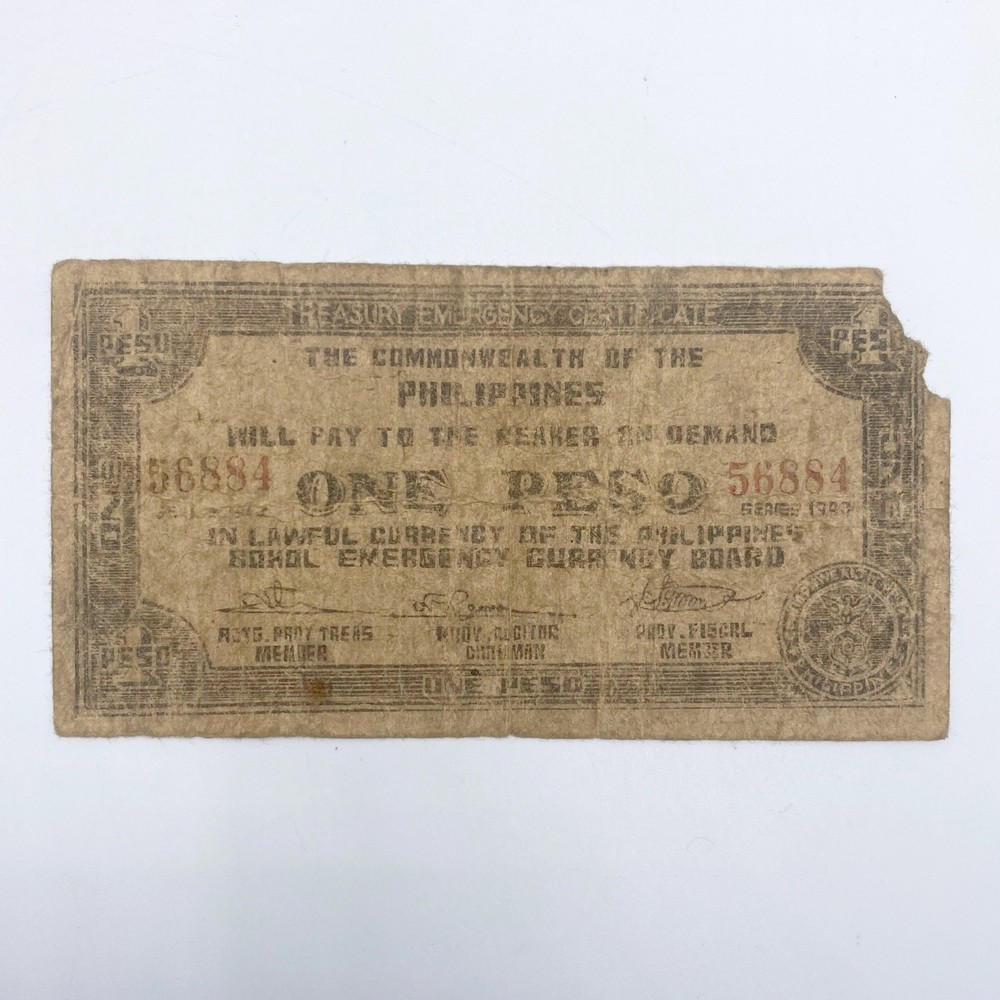 1943 Philippines One Peso Note
