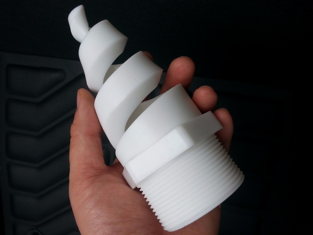 1 pc  2 " BSPT  2" DN50 Polypropylene PP Spiral Cone Spray Nozzle