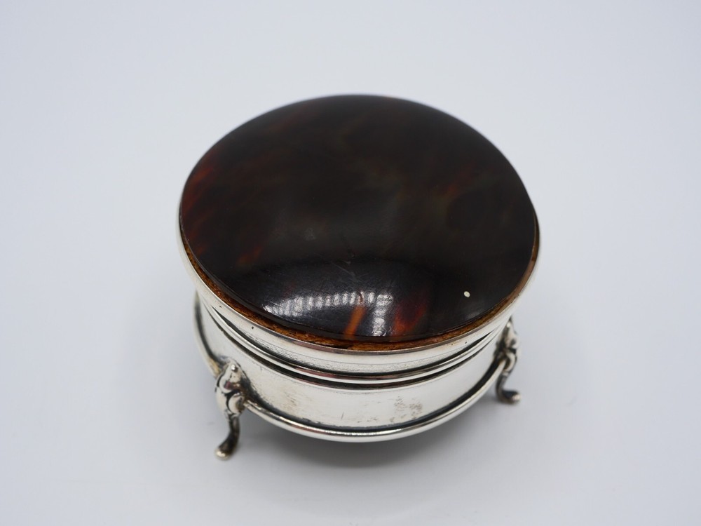 BEAUTIFUL ENGLAND ORIGIN SOLID SILVER SEWING BOX EARLY 20 EME