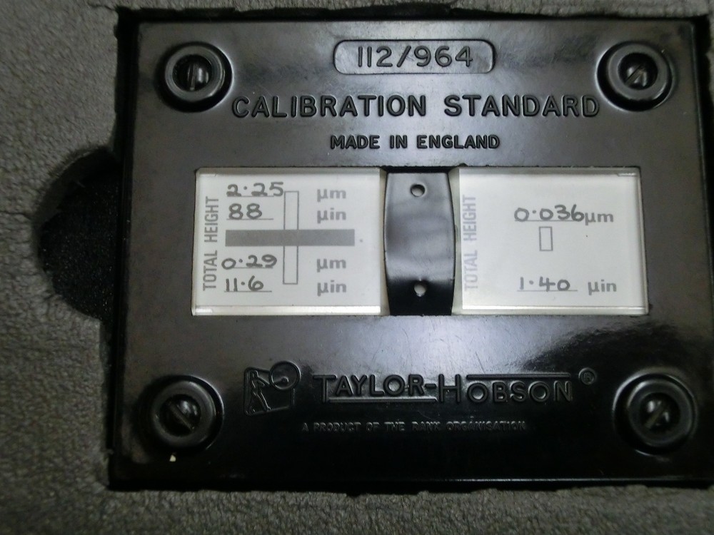 Calibration standard, Rank Taylor Hobson