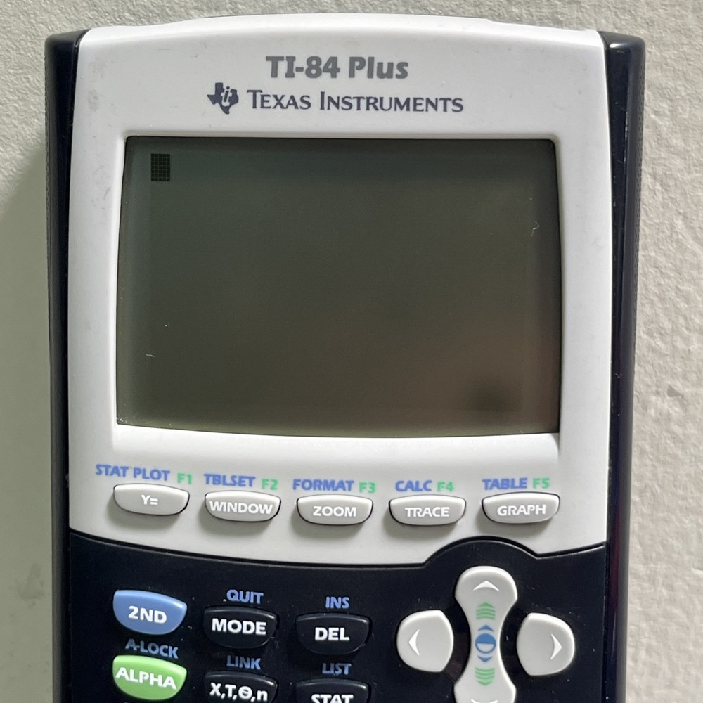 Texas Instruments TI-84 Plus Graphing Calculator - Black , Missing Cover
