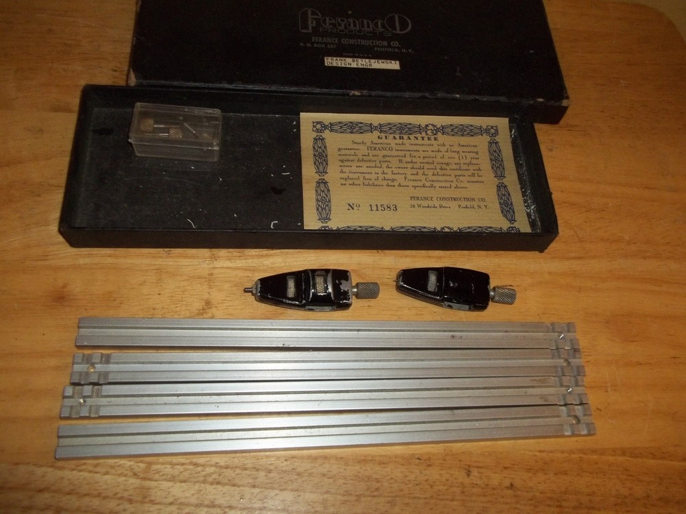 Vintage Drafting Tool Feranco Products Ferance Construction Co