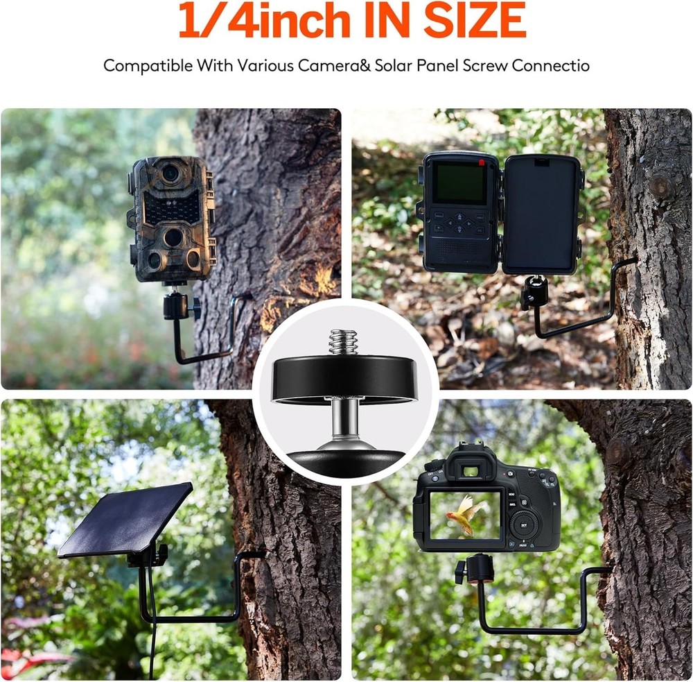360° Adjustable Trail Camera Mounts - Durable, Tool-Free Installation