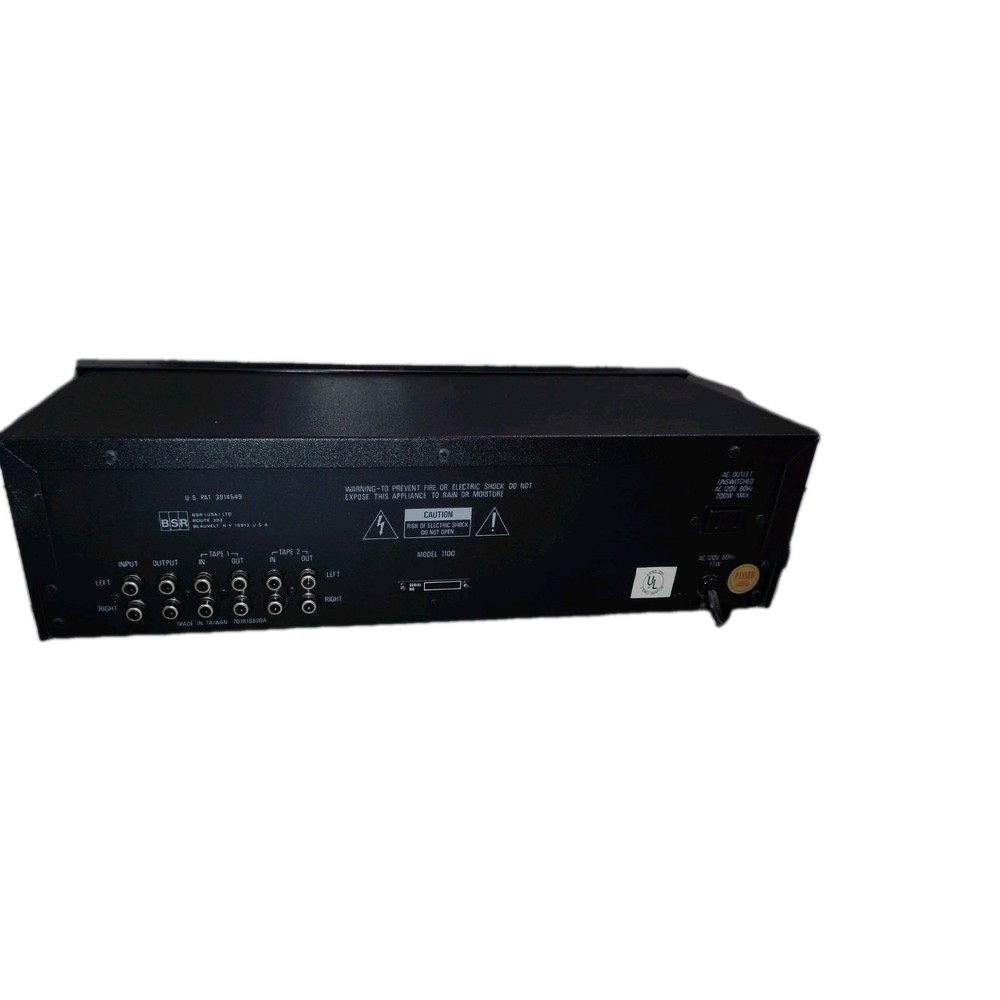 BSR 1100 Stereo Frequency Equalizer Vintage Hi-Fi Component