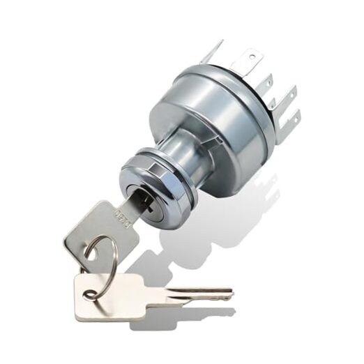11 Pin 4 Position 12V 30A Ignition Switch with 2 Key Compatible with
