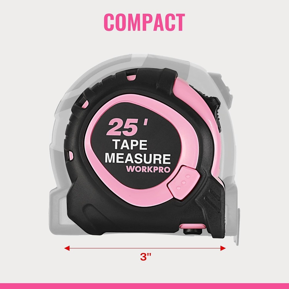 Tape Measure Retractable Compact Magnetic Hook Accuracy Tool