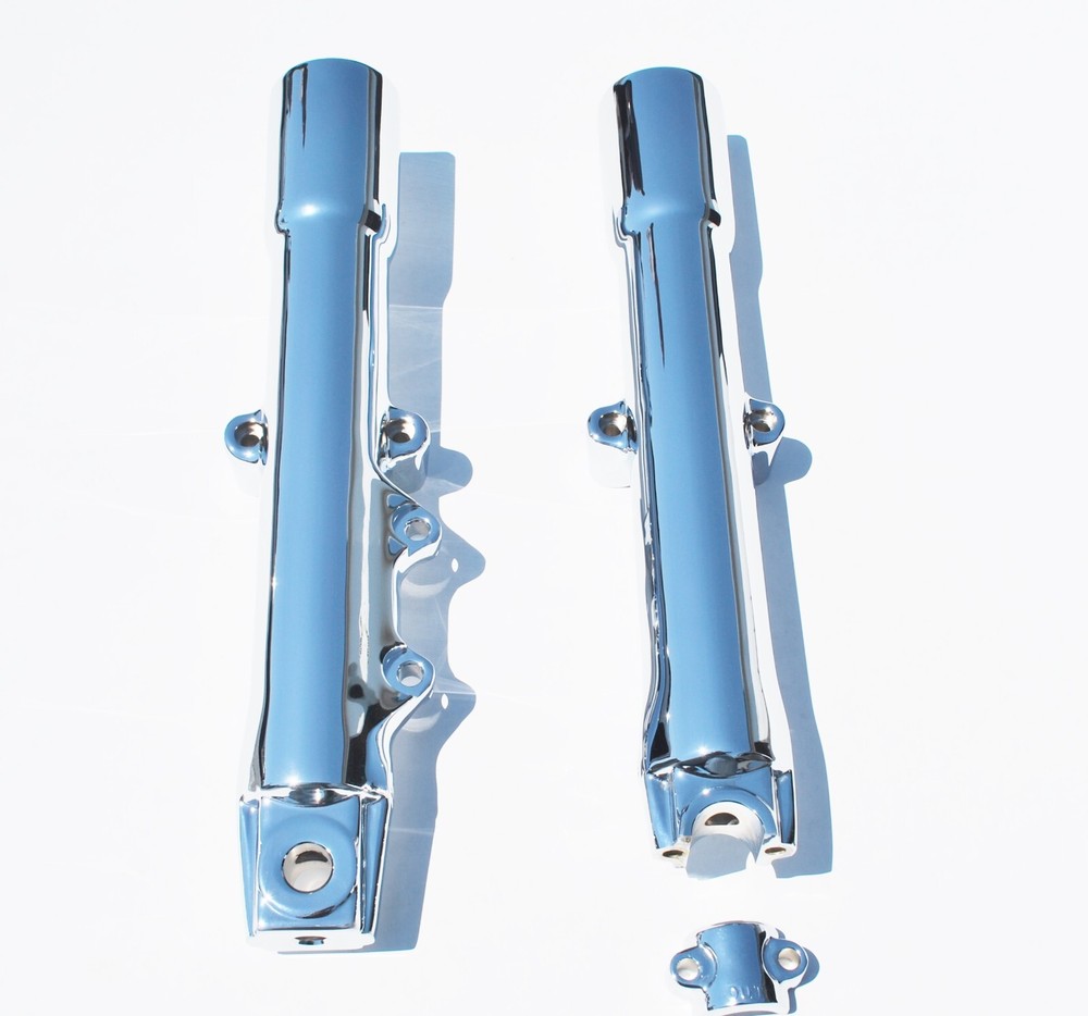 Harley Davidson Heritage FLSTC 2011-2017 Chrome Lower Slider Fork Legs Exchange
