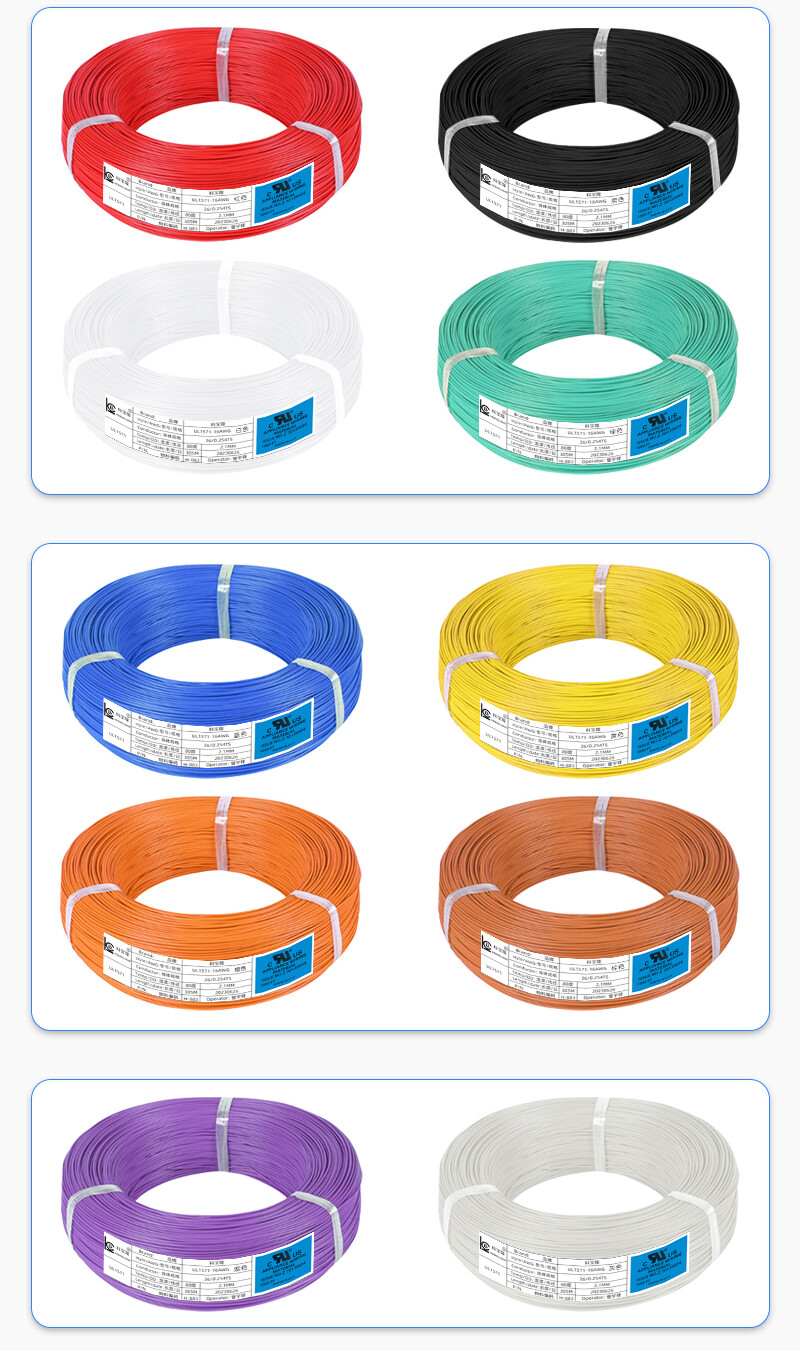 Flexible UL1571 Stranded Wire Cable 26/28/30/32AWG PVC Insulated Electronic Wire