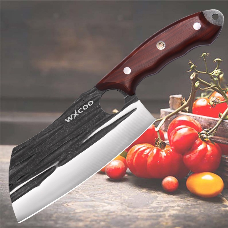 1-9PCS Stainless Steel Knife Sets Unique Handmade Sharp Knives Kitchen Tools