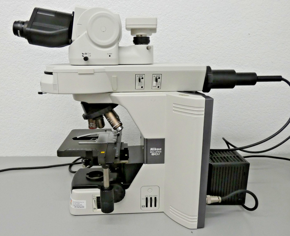 Nikon Eclipse 80i Microscope. Epi-Illumination Attachment + Intensilight C-HGFI