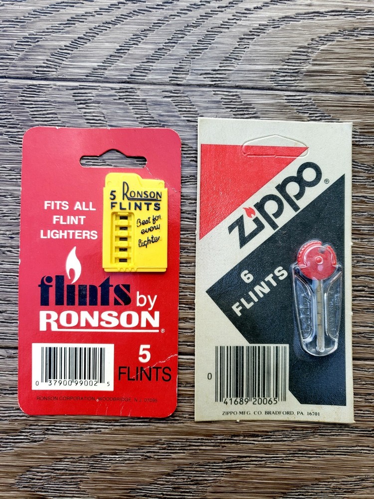 Ronson & Zippo Lighter Flints  ~ Fits All Flints