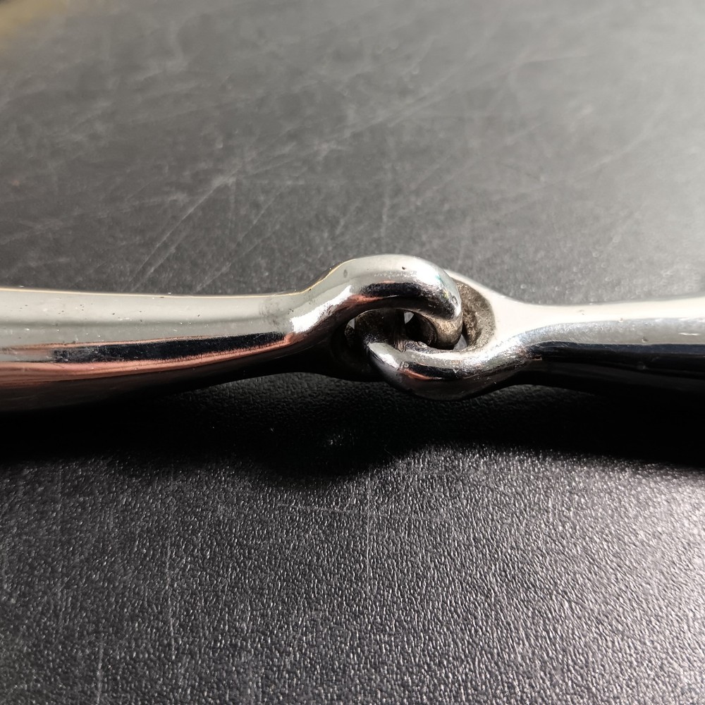 Stainless Steel Eggbutt Single Jointed Snaffle Bit
