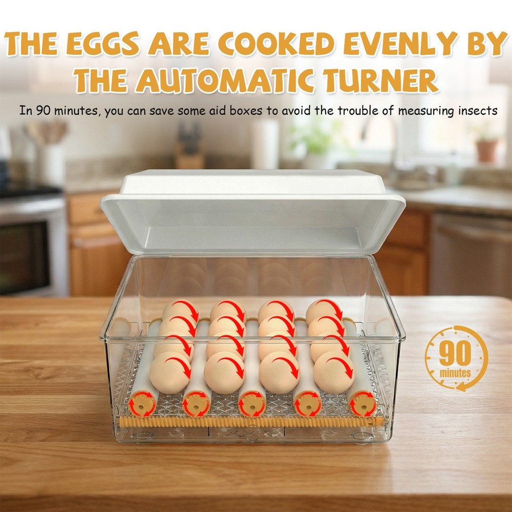 16 Eggs Incubator Digital Hatcher Temperature Control Fully Automatic Turning US