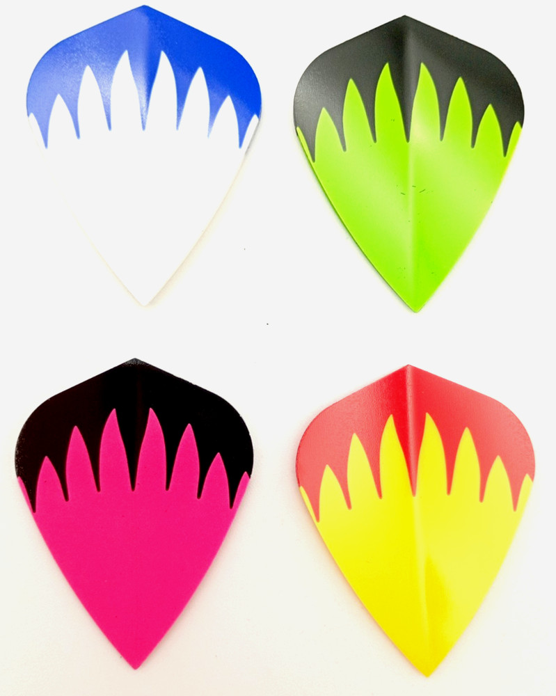 DartsClearance Strong 100 micron Kite Shape Dart Flights 10 Set pack